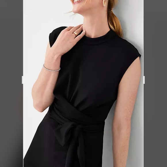 Ann Taylor Belted Mock Neck Dress, Size Medium, NWT! - Picture 1 of 6